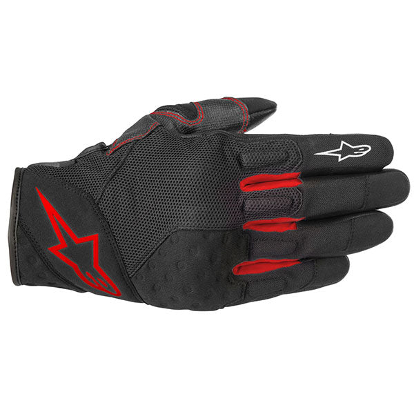 Product image of Alpinestars kinetic glove black red motocross gloves showing fit, construction, and colorway | Available at BTO Sports
