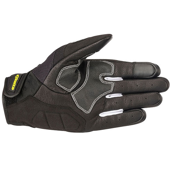 Product image of Alpinestars kinetic glove black yellow 1 motocross gloves showing fit, construction, and colorway | Available at BTO Sports