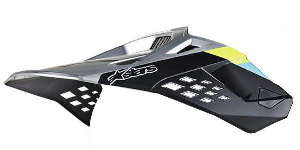 Radium Black Glossy product view, lightweight off‑road motorcycle helmet with ventilation and impact protection
