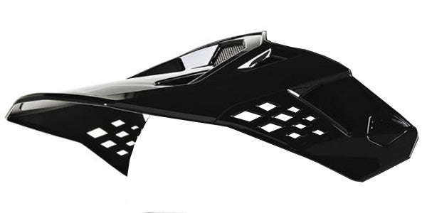 product view, lightweight off‑road motorcycle helmet with ventilation and impact protection