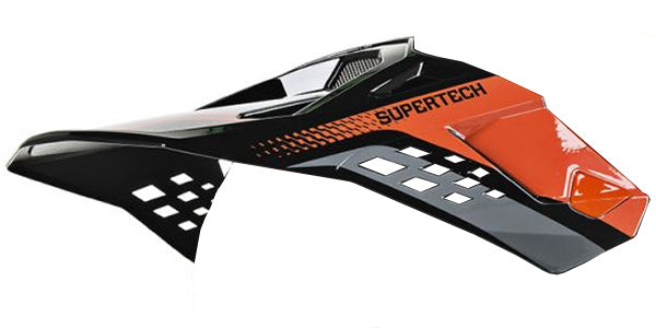 product view, lightweight off‑road motorcycle helmet with ventilation and impact protection