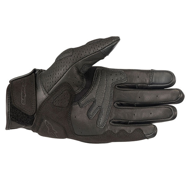 Product image of Alpinestars mustang glove black black 1 a4c44023 9437 4815 8dcb bbc36d540f67 motocross gloves showing fit, construction, and colorway | Available at BTO Sports