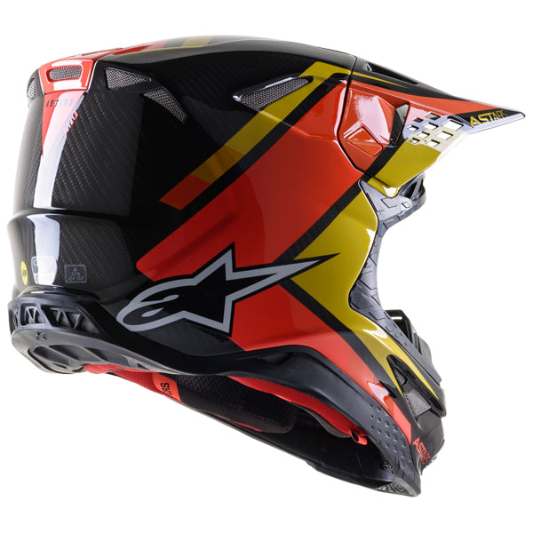 Black/Grey Gloss product view, lightweight off‑road motorcycle helmet with ventilation and impact protection