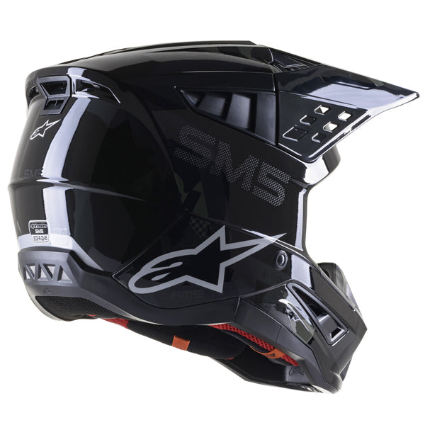 Sand/Tangerine/Camo product view, lightweight off‑road motorcycle helmet with ventilation and impact protection
