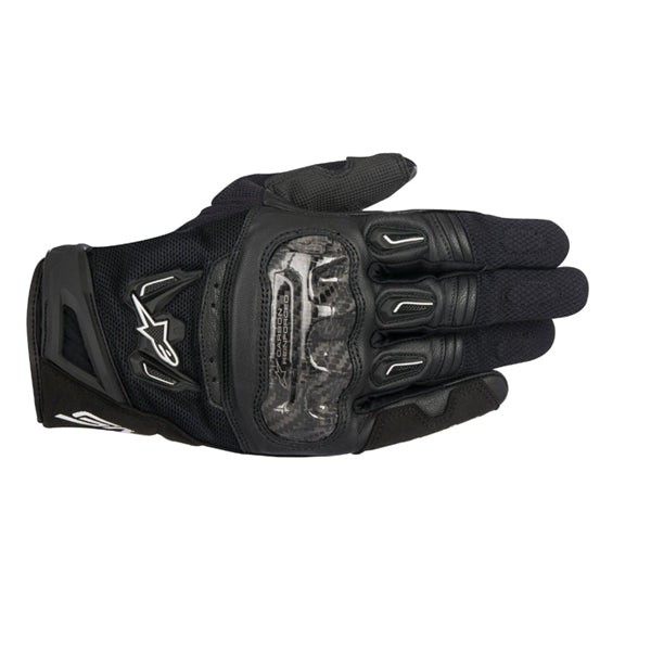 Product image of Alpinestars smx2 air v2 glove black b1241902 9f25 45b8 ae4e 6af621e92d31 motocross gloves showing fit, construction, and colorway | Available at BTO Sports