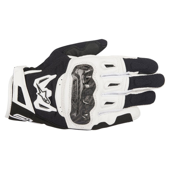 Product image of Alpinestars smx2 air v2 glove blackwhite cb05157a 2166 459f 8052 f326b313a299 motocross gloves showing fit, construction, and colorway | Available at BTO Sports
