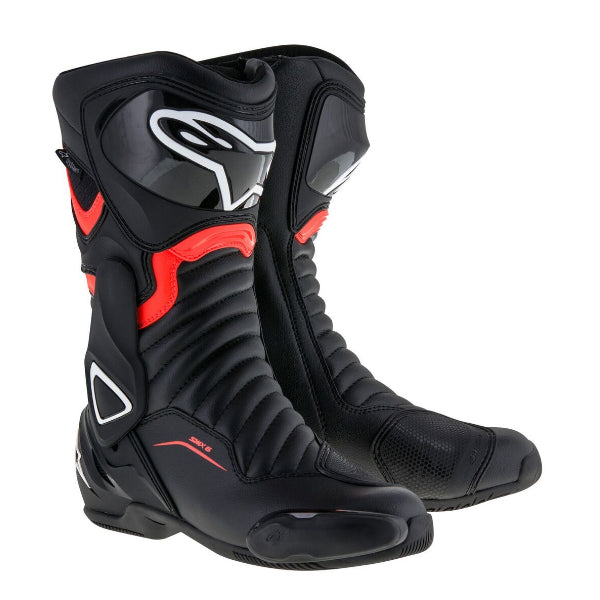 Product image of alpinestars smx6 drystar boots red motocross boots showing design and colorway | Available at BTO Sports