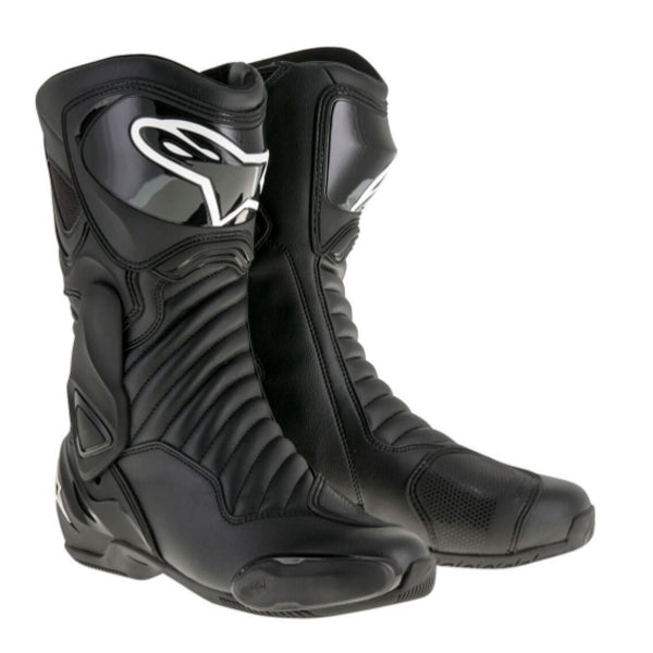 Product image of alpinestars smx6 v2 boot black motocross boots showing design and colorway | Available at BTO Sports