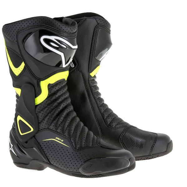 Product image of alpinestars smx6 v2 boot ventedyellow 312c585f e727 4cfd 8629 dad9f39655f1 motocross boots showing design and colorway | Available at BTO Sports