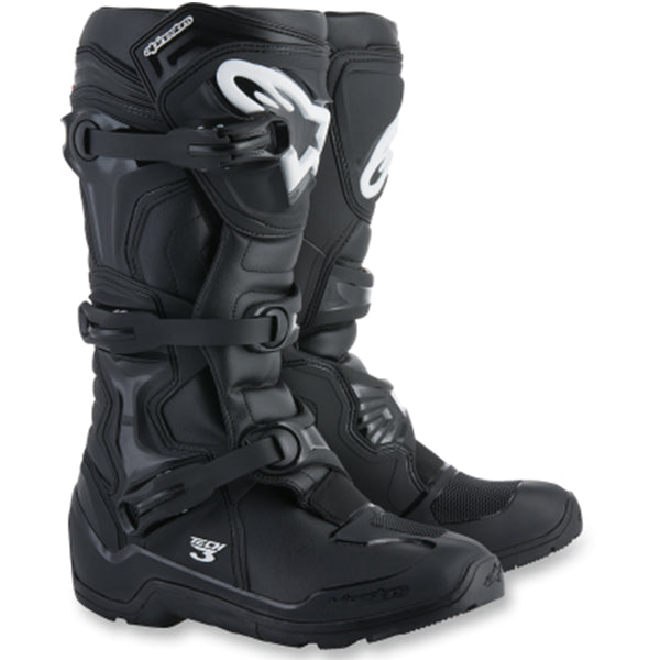 Product image of alpinestars tech 3 boot black 7855480e 521c 422a 9a8a 32b64923a8e3 motocross boots showing design and colorway | Available at BTO Sports