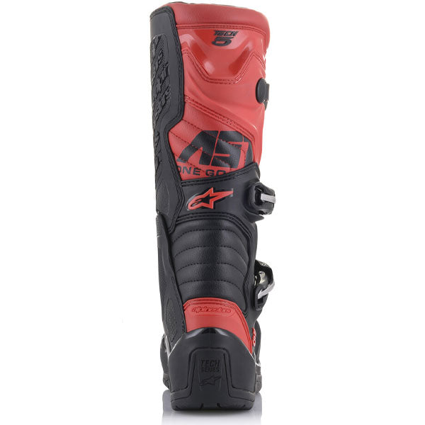 Product image of alpinestars tech 5 boot black red 3 0817e7d2 20ec 4c62 81ad fc96a6a8bee1 motocross boots showing design and colorway | Available at BTO Sports