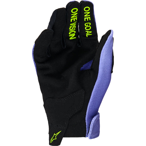 3541824-9080-S, Alpinestars, Radar Gloves (Youth), Iron Camo, UCLA Blue/White, Purple/Yellow Fluo, Sizes Y-XS, Y-SM, Y-MD, Y-LG product photo