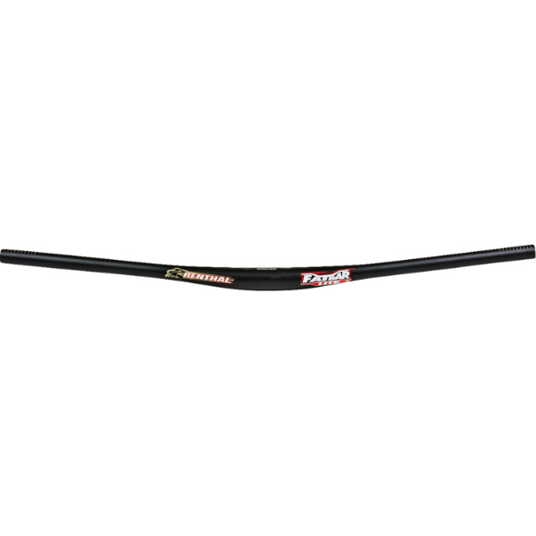 Studio photo on a white background of Renthal - Fatbar Lite35 Handlebar (MTB); showing overall shape and visible design details; SKU 06016690