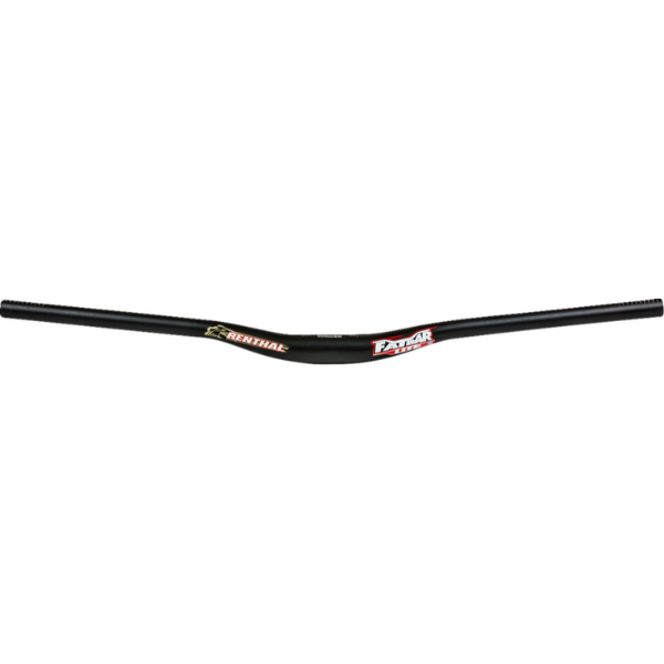 Clean studio shot of Renthal - Fatbar Lite35 Handlebar (MTB); showing overall shape and visible design details; SKU 06016690; Colors: Gold, Black