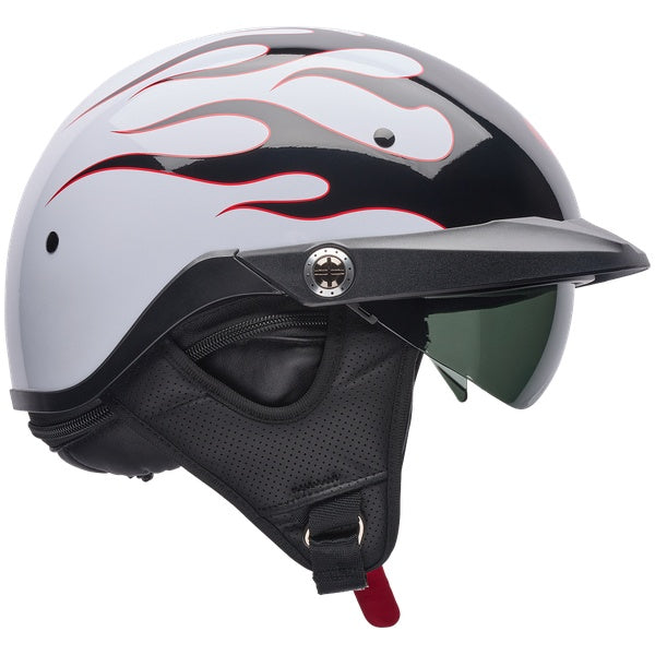 Bell Pit Boss Apex motorcycle helmet in White/Black, view 1, SKU 7207129