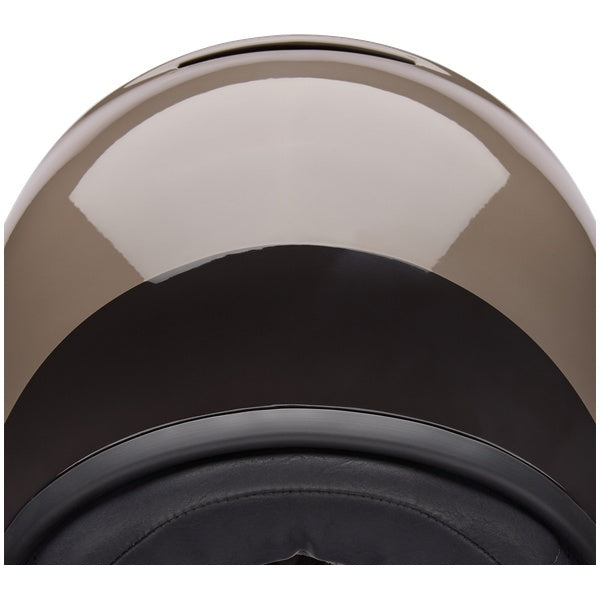Bell TX501 Sprint helmet in Mocha, bottom-up rear-view showing exhaust vent