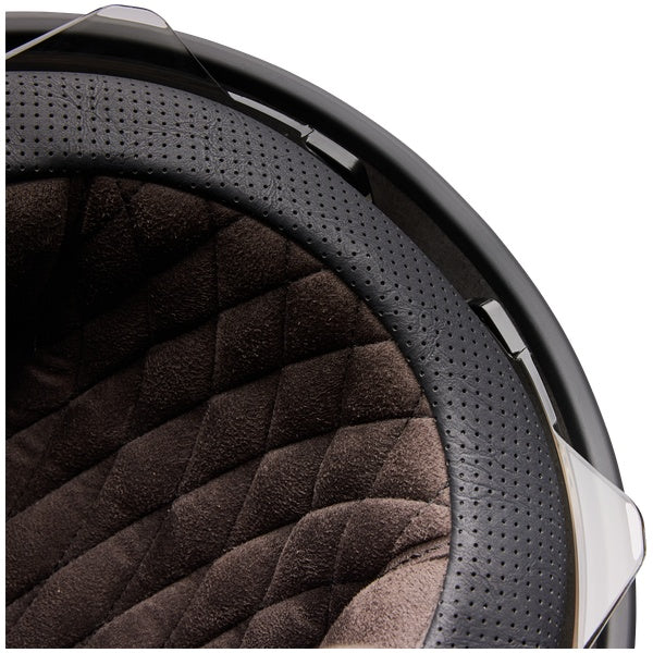 Bell TX501 Sprint helmet in Mocha, close-up of rear shell accent and lower trim