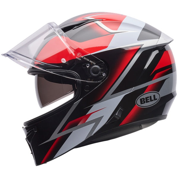Bell Lithium MIPS Kinetic motorcycle helmet in Red, view 4, SKU 7206703