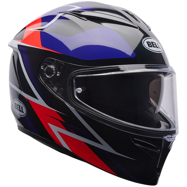 Bell Lithium MIPS Kinetic motorcycle helmet in Ultraviolet, view 2, SKU 7206710