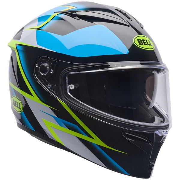 Bell Lithium MIPS Kinetic motorcycle helmet in Vapor Blue, view 2, SKU 7206717