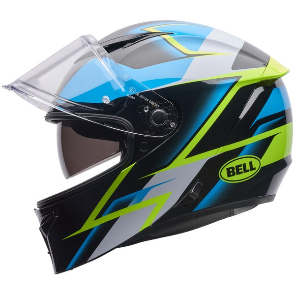 Bell Lithium MIPS Kinetic motorcycle helmet in Vapor Blue, view 4, SKU 7206717