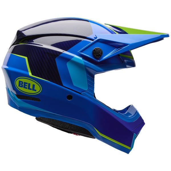 Bell Moto-10 GP Vector motocross helmet in Frequency Blue, view 1, SKU 7206841