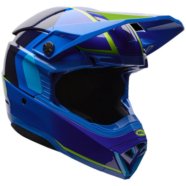 Bell Moto-10 GP motocross helmet in Frequency Blue, view 2, SKU 7206841