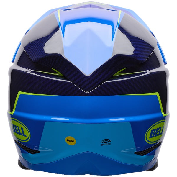 Bell Moto-10 GP motocross helmet in Frequency Blue, view 4, SKU 7206841
