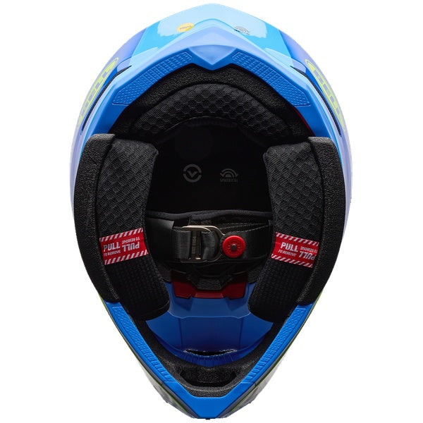 Bell Moto-10 GP motocross helmet in Frequency Blue, view 6, SKU 7206841