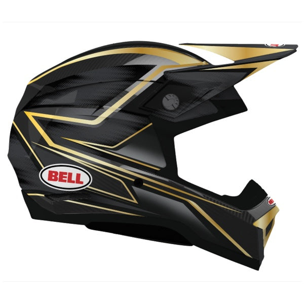 Bell Moto-10 GP SE motocross helmet in Black/Gold, view 1, SKU 7206877