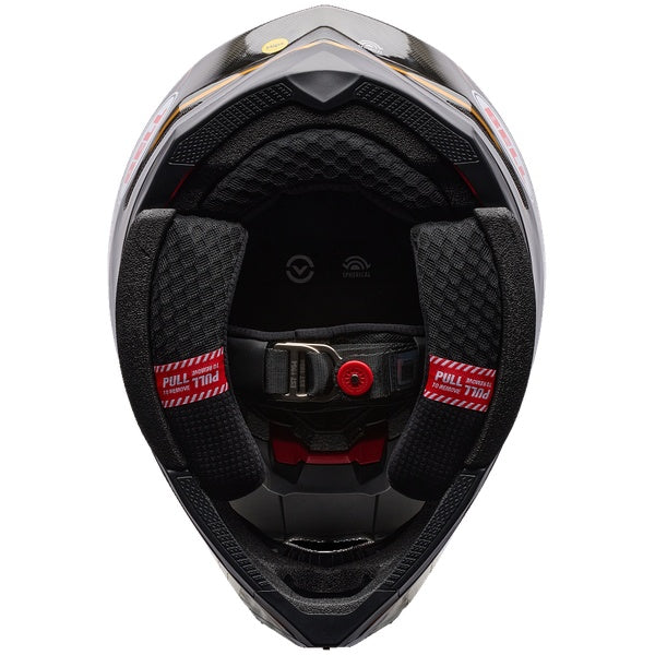 Bell Moto-10 GP SE motocross helmet in Black/Gold, view 6, SKU 7206877