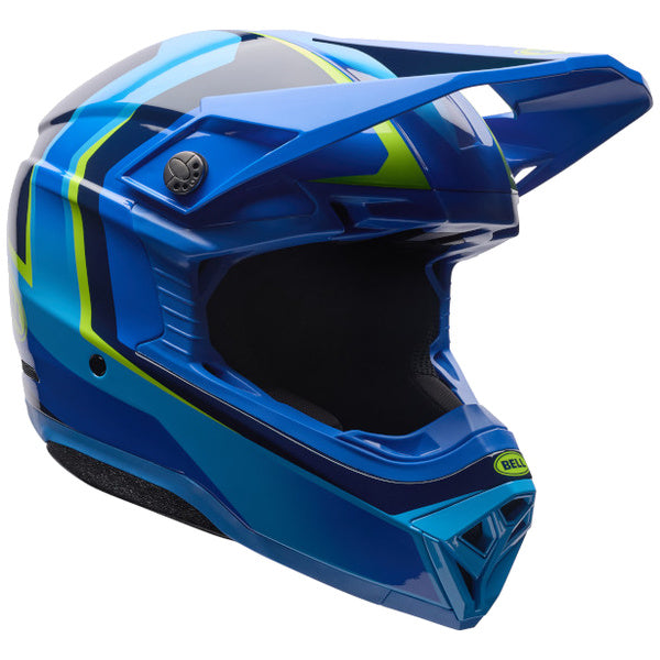 Bell Moto-10 MIPS Pulse motocross helmet in Frequency Blue, view 2, SKU 7206745