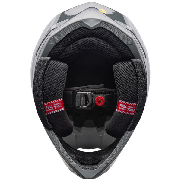 Bell Moto-10 MIPS Pulse motocross helmet in Grey, view 6, SKU 7206751