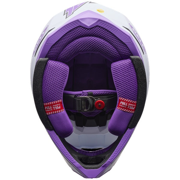Bell Moto-10 MIPS SE Purple Daze motocross helmet in Slayco Purple Daze, view 7, SKU 7208513