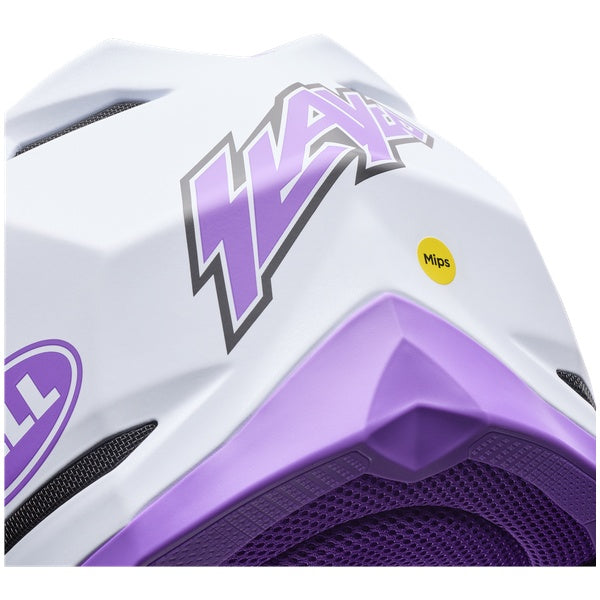 Bell Moto-10 MIPS SE Purple Daze motocross helmet in Slayco Purple Daze, view 9, SKU 7208513