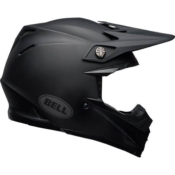 motorcycle helmet, side view, showing aerodynamic shell design, ventilation ports, and secure retention system built for rider comfort and protection