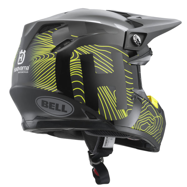 motorcycle helmet, showing aerodynamic shell design, ventilation ports, and secure retention system built for rider comfort and protection. SKU 0UHS220037305.