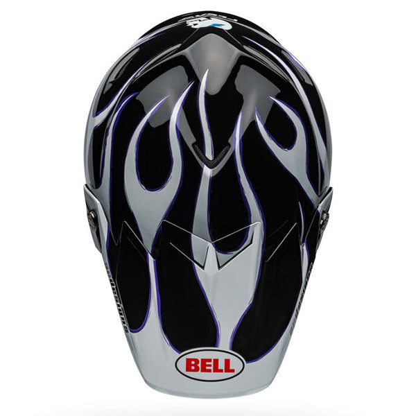 motorcycle helmet, showing aerodynamic shell design, ventilation ports, and secure retention system built for rider comfort and protection