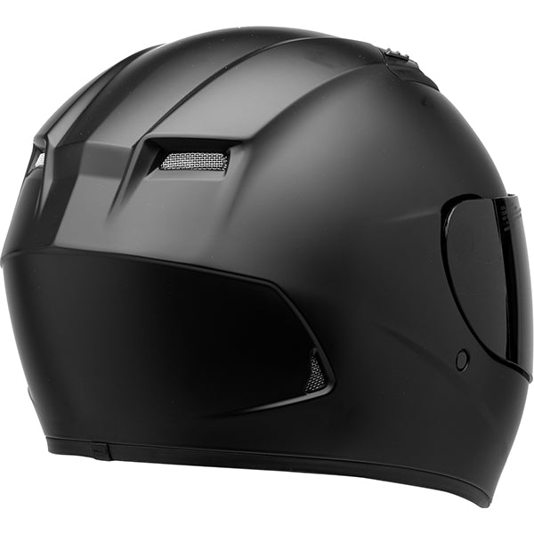 motorcycle helmet, rear view, showing aerodynamic shell design, ventilation ports, and secure retention system built for rider comfort and protection. SKU 07081140.