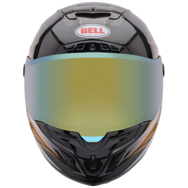 Bell Race Star DLX Flex SE Grid motorcycle helmet in Ultra Black, view 3, SKU 7207064