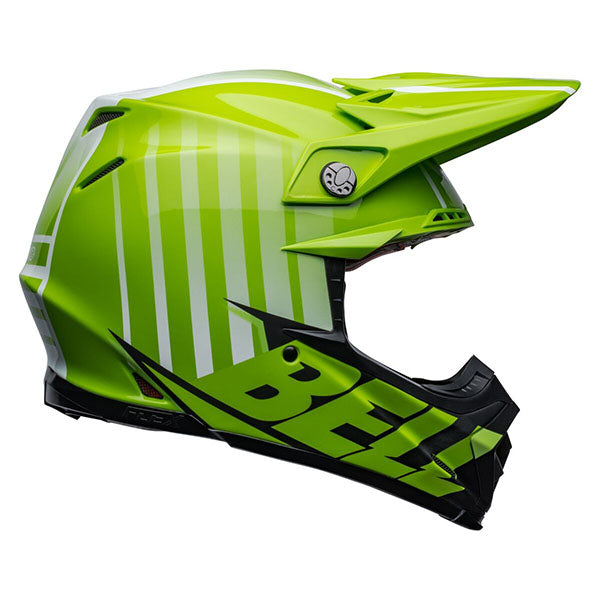 motorcycle helmet, showing aerodynamic shell design, ventilation ports, and secure retention system built for rider comfort and protection