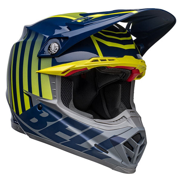 motorcycle helmet, showing aerodynamic shell design, ventilation ports, and secure retention system built for rider comfort and protection. SKU 07136144.
