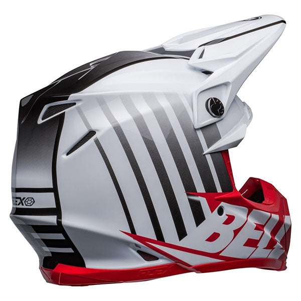motorcycle helmet, angled view, showing aerodynamic shell design, ventilation ports, and secure retention system built for rider comfort and protection. SKU 07136160.