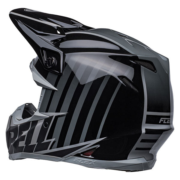 motorcycle helmet, showing aerodynamic shell design, ventilation ports, and secure retention system built for rider comfort and protection