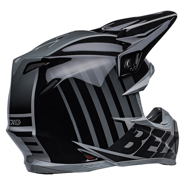 motorcycle helmet, showing aerodynamic shell design, ventilation ports, and secure retention system built for rider comfort and protection