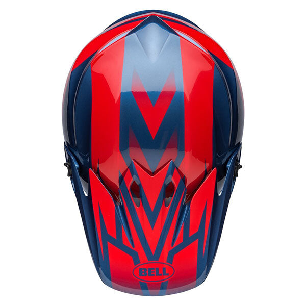 motorcycle helmet, showing aerodynamic shell design, ventilation ports, and secure retention system built for rider comfort and protection