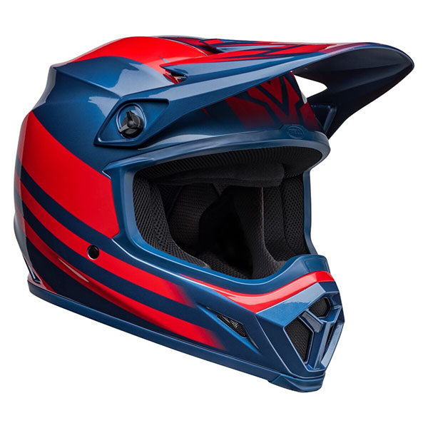 motorcycle helmet, showing aerodynamic shell design, ventilation ports, and secure retention system built for rider comfort and protection