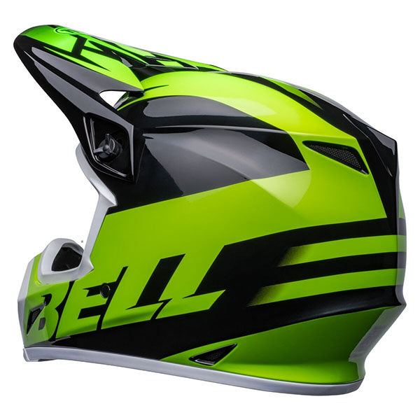 motorcycle helmet, showing aerodynamic shell design, ventilation ports, and secure retention system built for rider comfort and protection