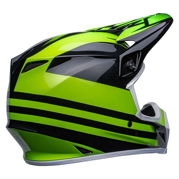 motorcycle helmet, showing aerodynamic shell design, ventilation ports, and secure retention system built for rider comfort and protection