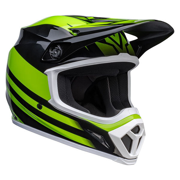 motorcycle helmet, showing aerodynamic shell design, ventilation ports, and secure retention system built for rider comfort and protection